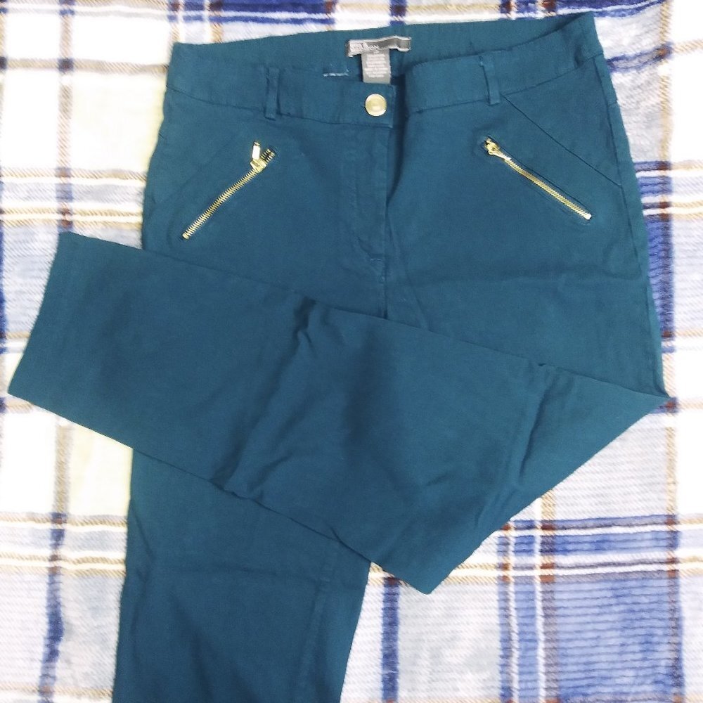 89th & Madison Zipper Pocket Stretch Slacks Size 12
